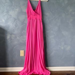 Pink maxi dress